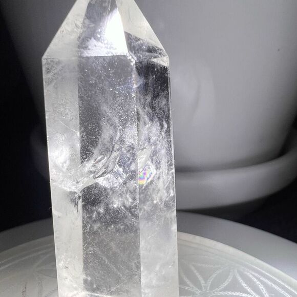 Clear Quartz Crystal‎ Obelisk Meditation Tower (#1) - Picture 10 of 15